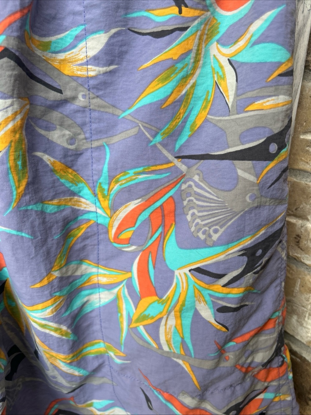 Patagonia Men’s Medium Baggies Shorts 6” Piton Paradise: Violet Blue 2016 RARE. - Picture 3 of 5